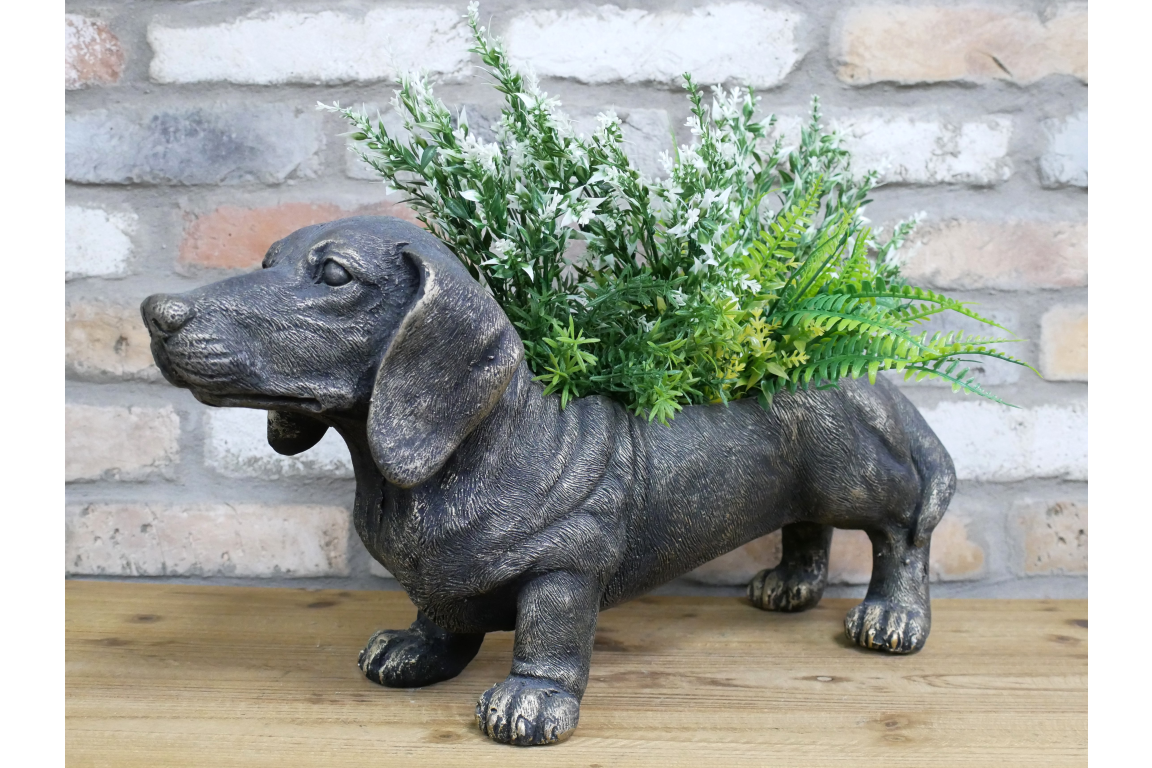 Dachshund Dog Planter – Decorative Indoor & Outdoor Plant Pot