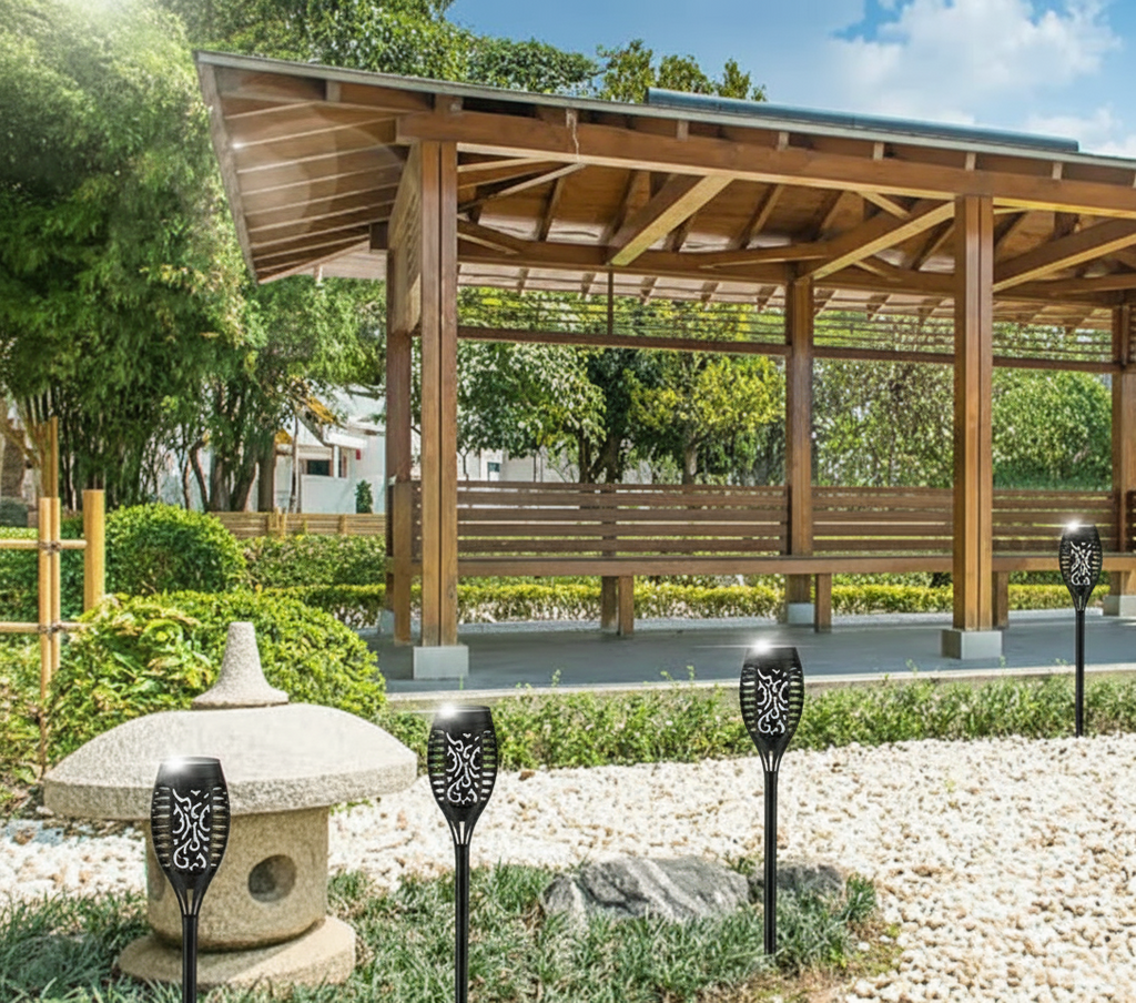 Solar Flames Outdoor Lights