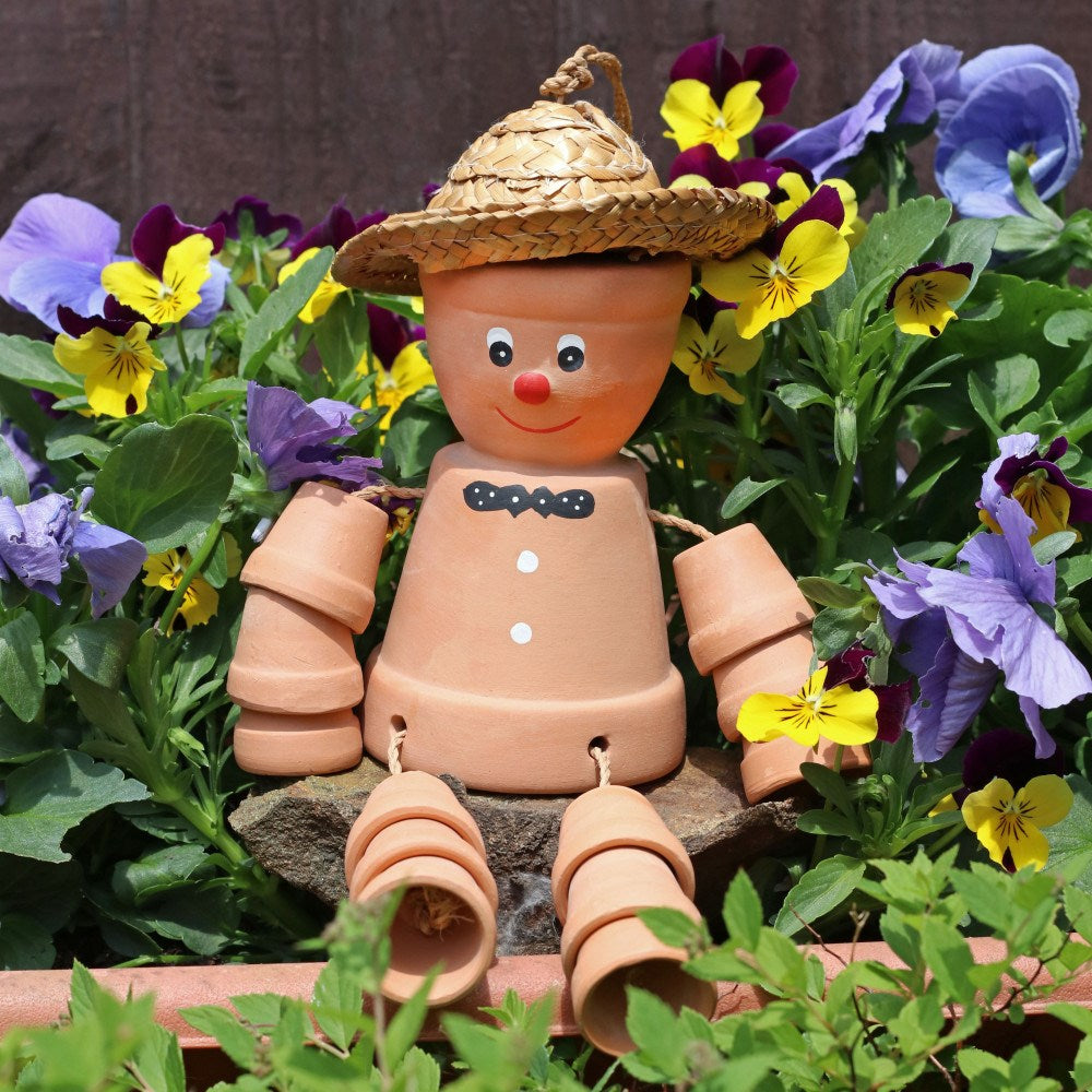 Terracotta Pot People – Charming Garden Decoration