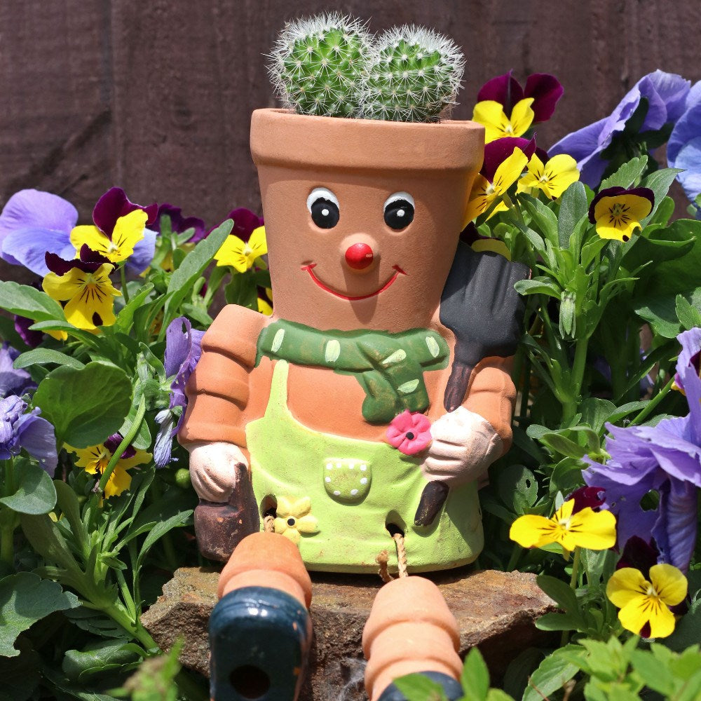 Terracotta Pot People – Charming Garden Decoration