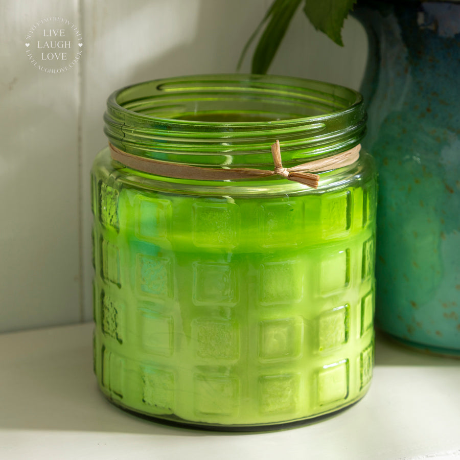 Citronella Scented Glass Jar Candle