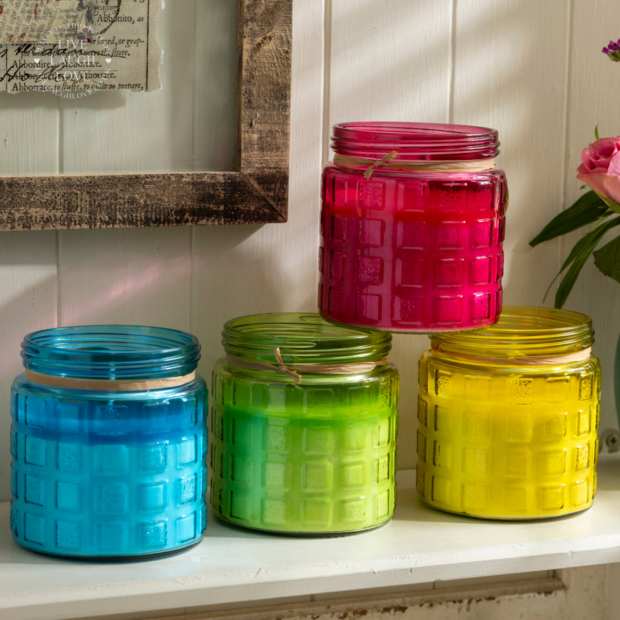 Citronella Scented Glass Jar Candle