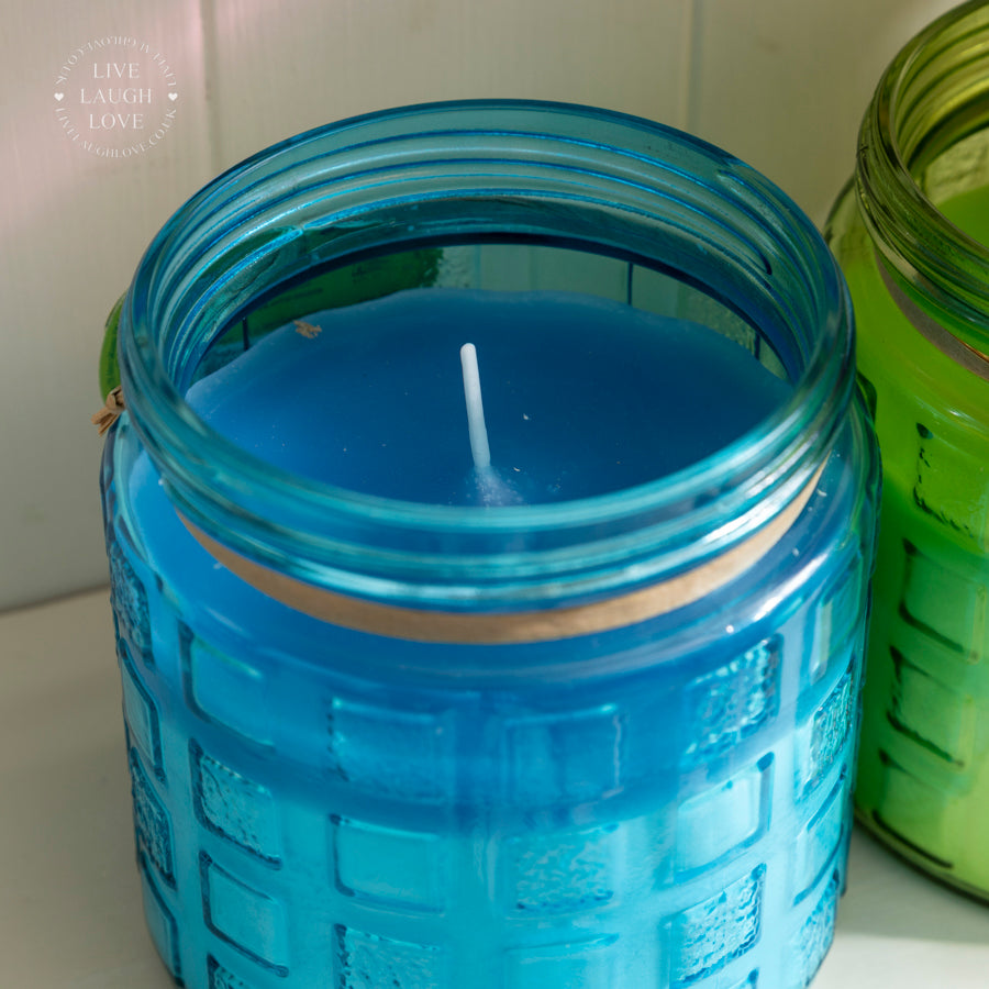Citronella Scented Glass Jar Candle