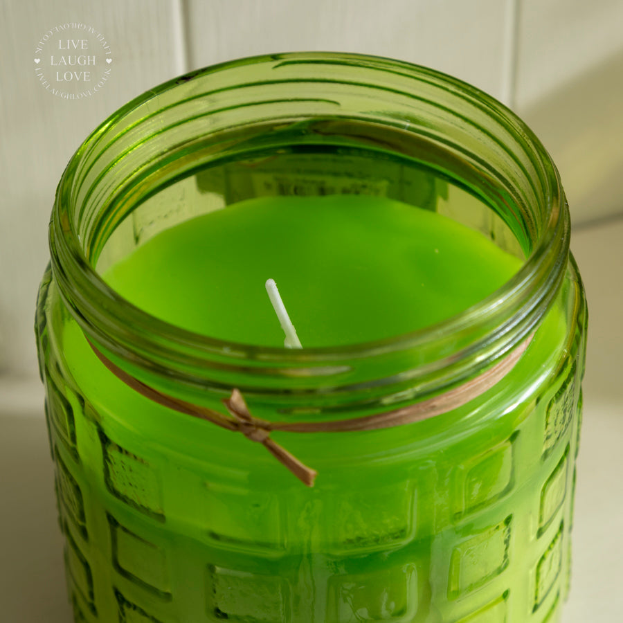 Citronella Scented Glass Jar Candle