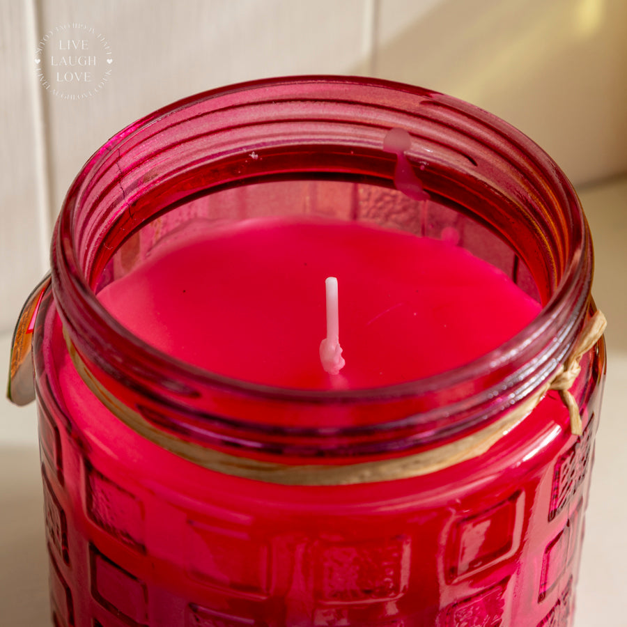 Citronella Scented Glass Jar Candle