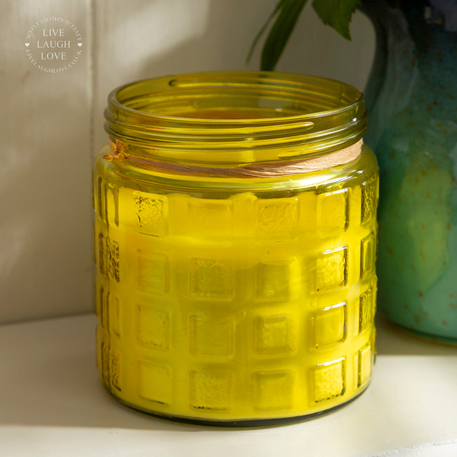 Citronella Scented Glass Jar Candle