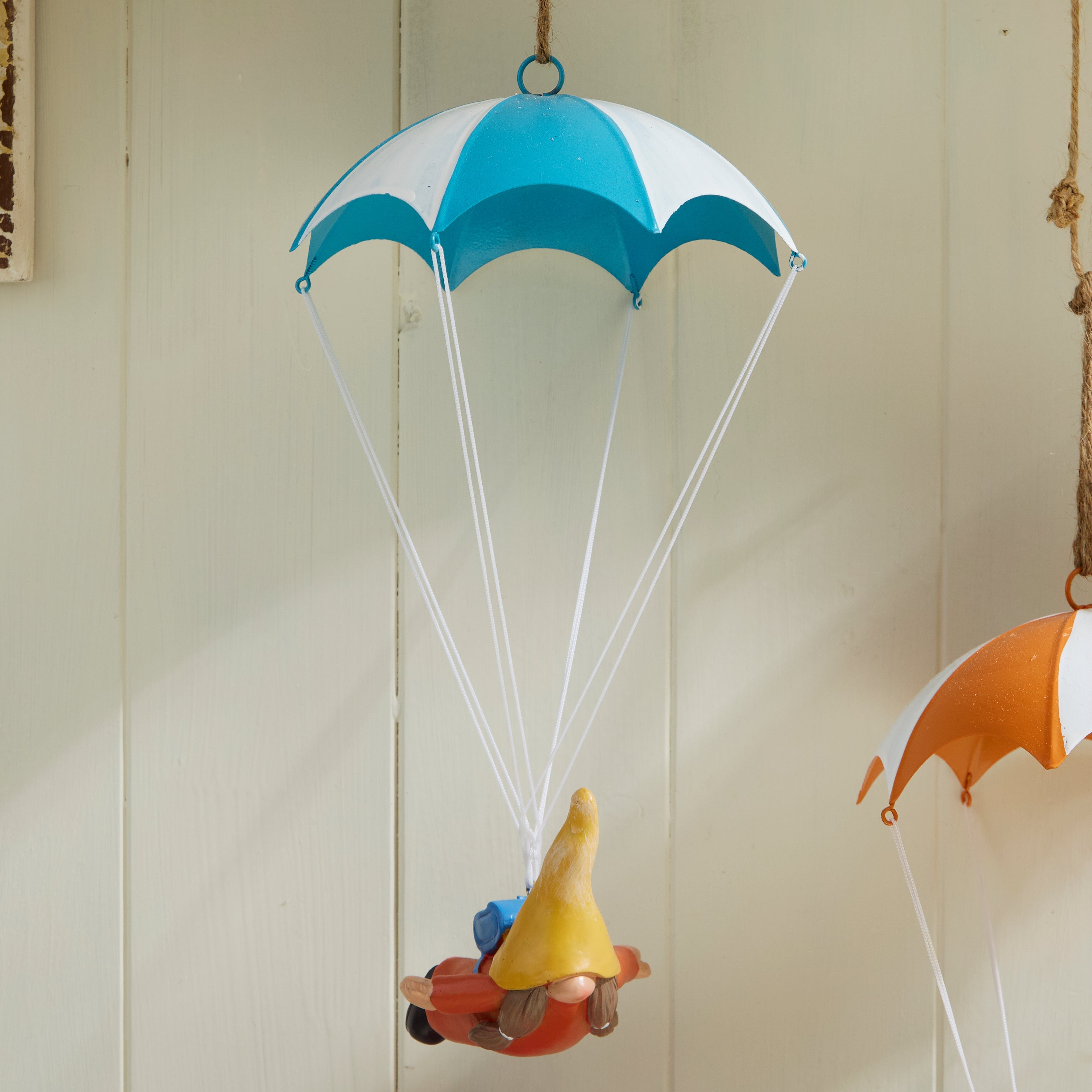Hanging Gnome Parachute Decoration Indoor Outdoor