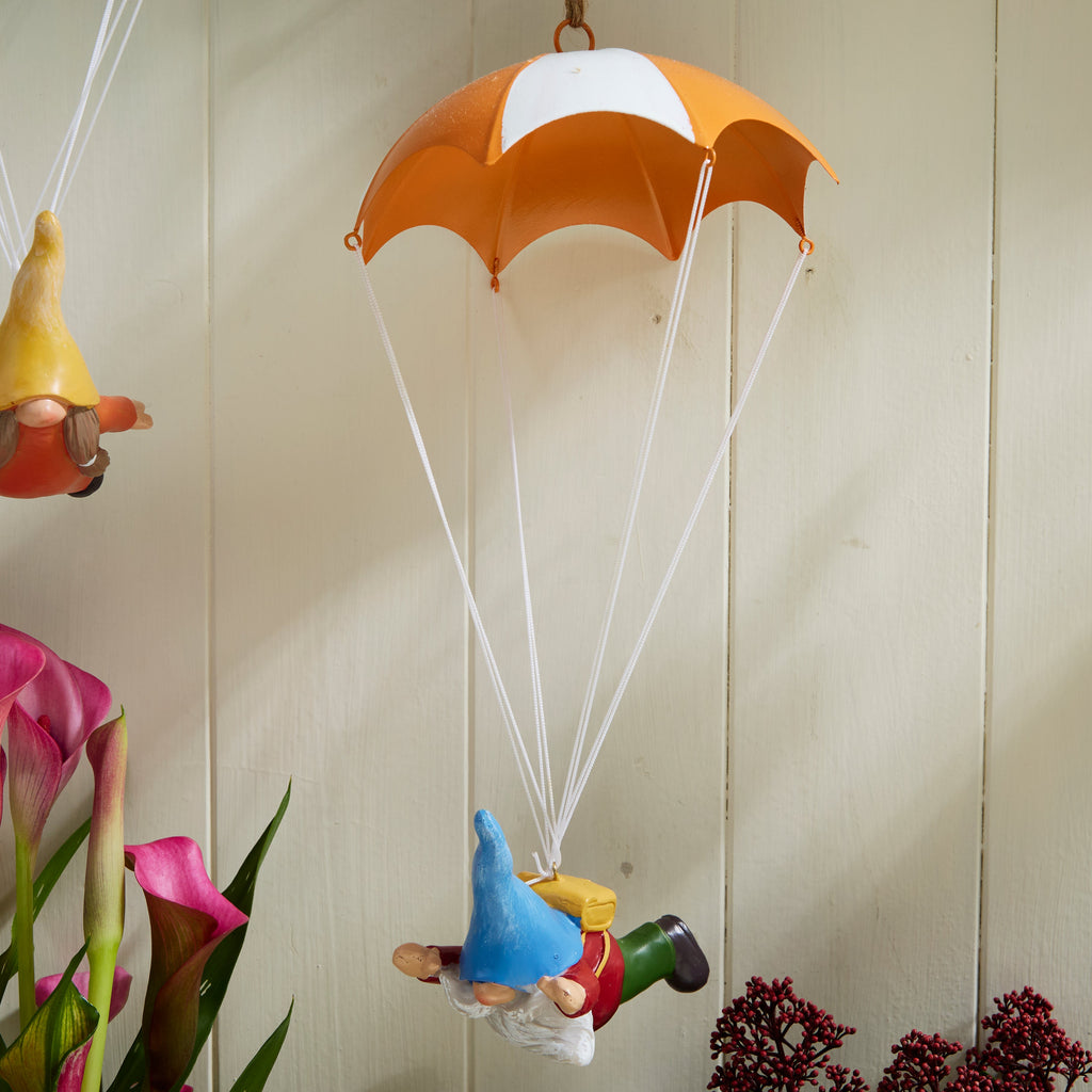 Hanging Gnome Parachute Decoration Indoor Outdoor