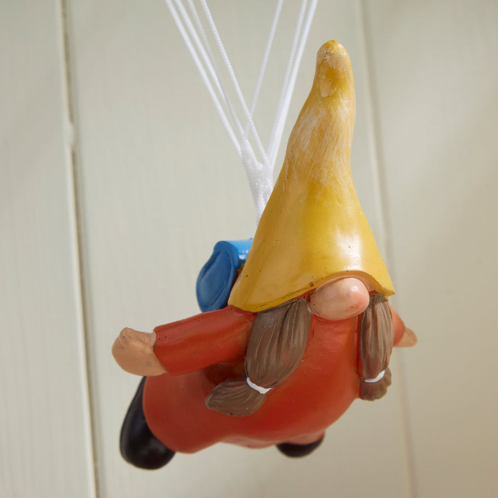 Hanging Gnome Parachute Decoration Indoor Outdoor