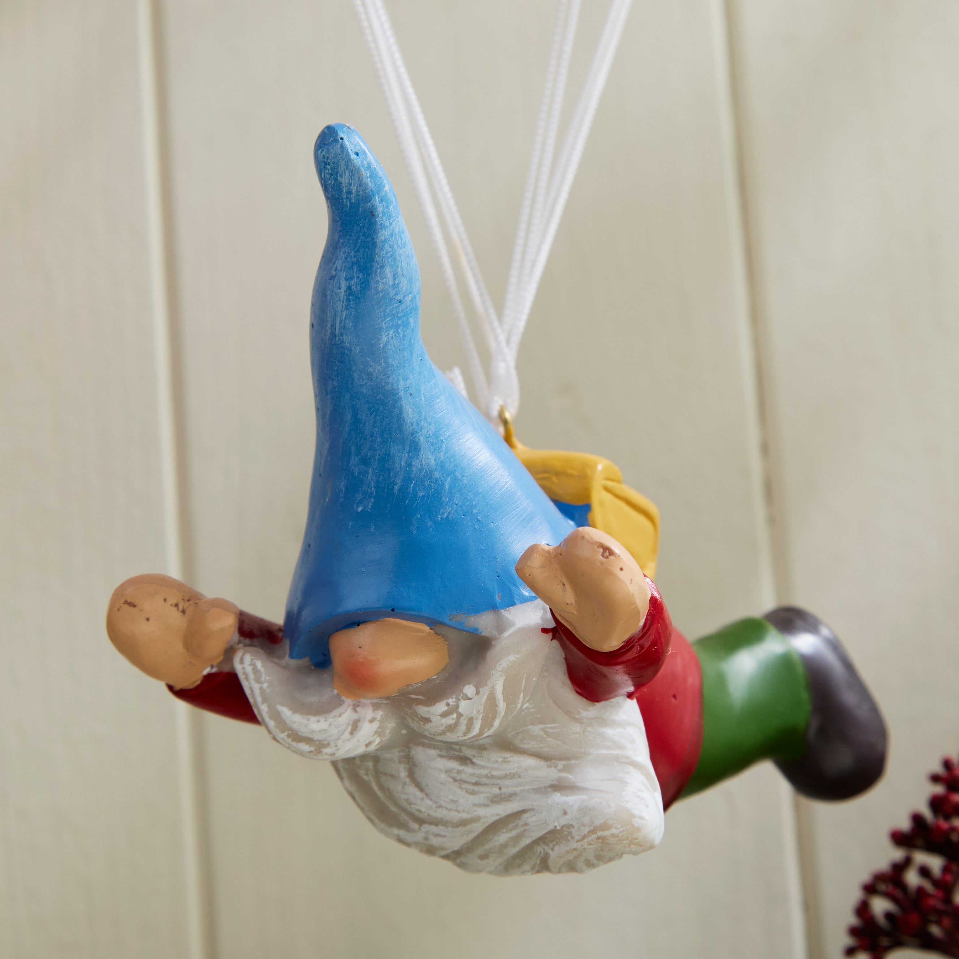 Hanging Gnome Parachute Decoration Indoor Outdoor