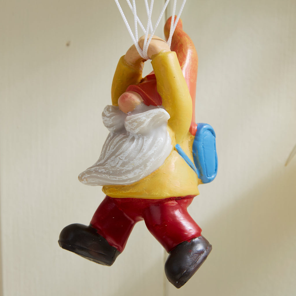 Hanging Gnome Parachute Decoration Indoor Outdoor