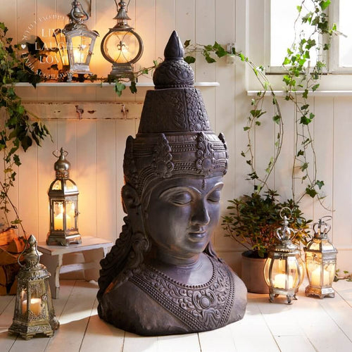 Giant Buddha Head Garden Ornament