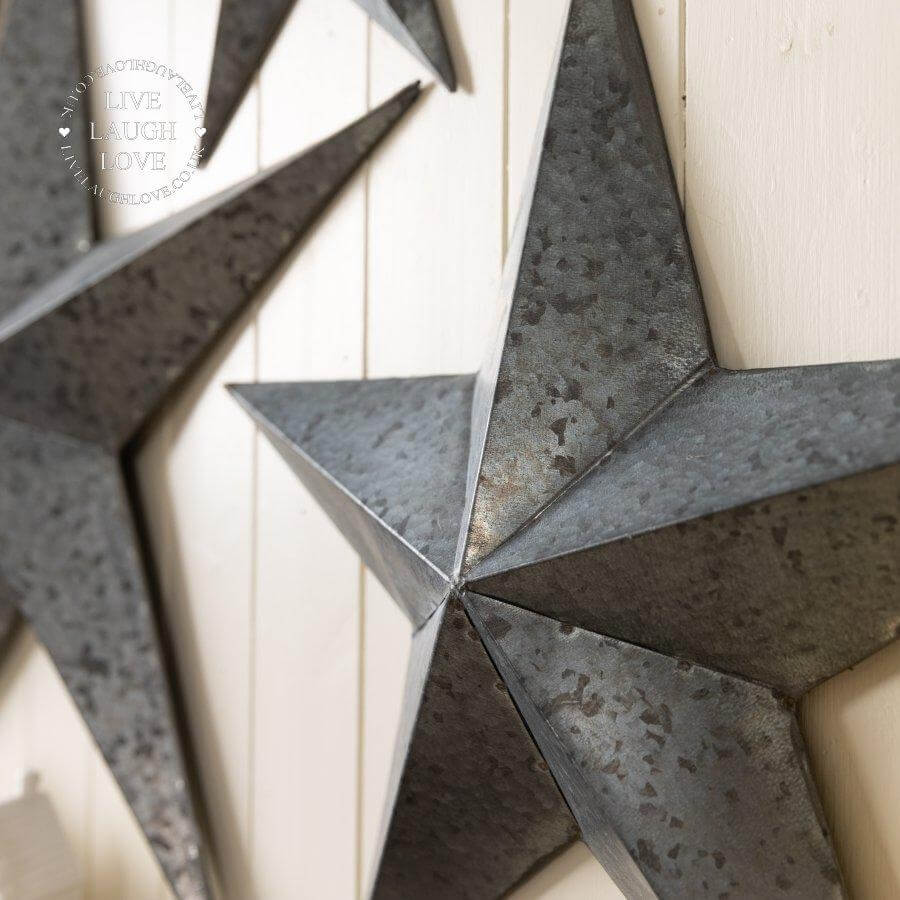 Metal Amish Barn Star – Large, Medium, Small or Set of Three