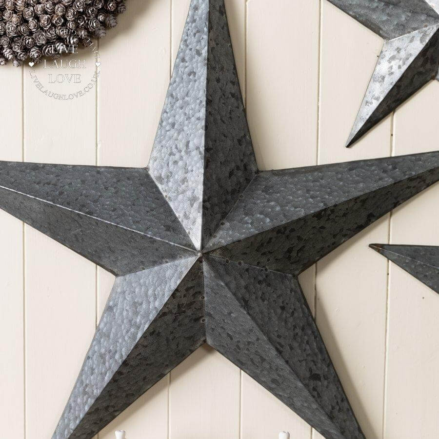 Metal Amish Barn Star – Large, Medium, Small or Set of Three